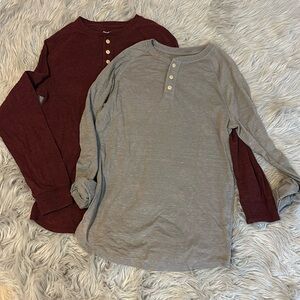 Lot of two Goodfellow and Company size small long sleeve shirt